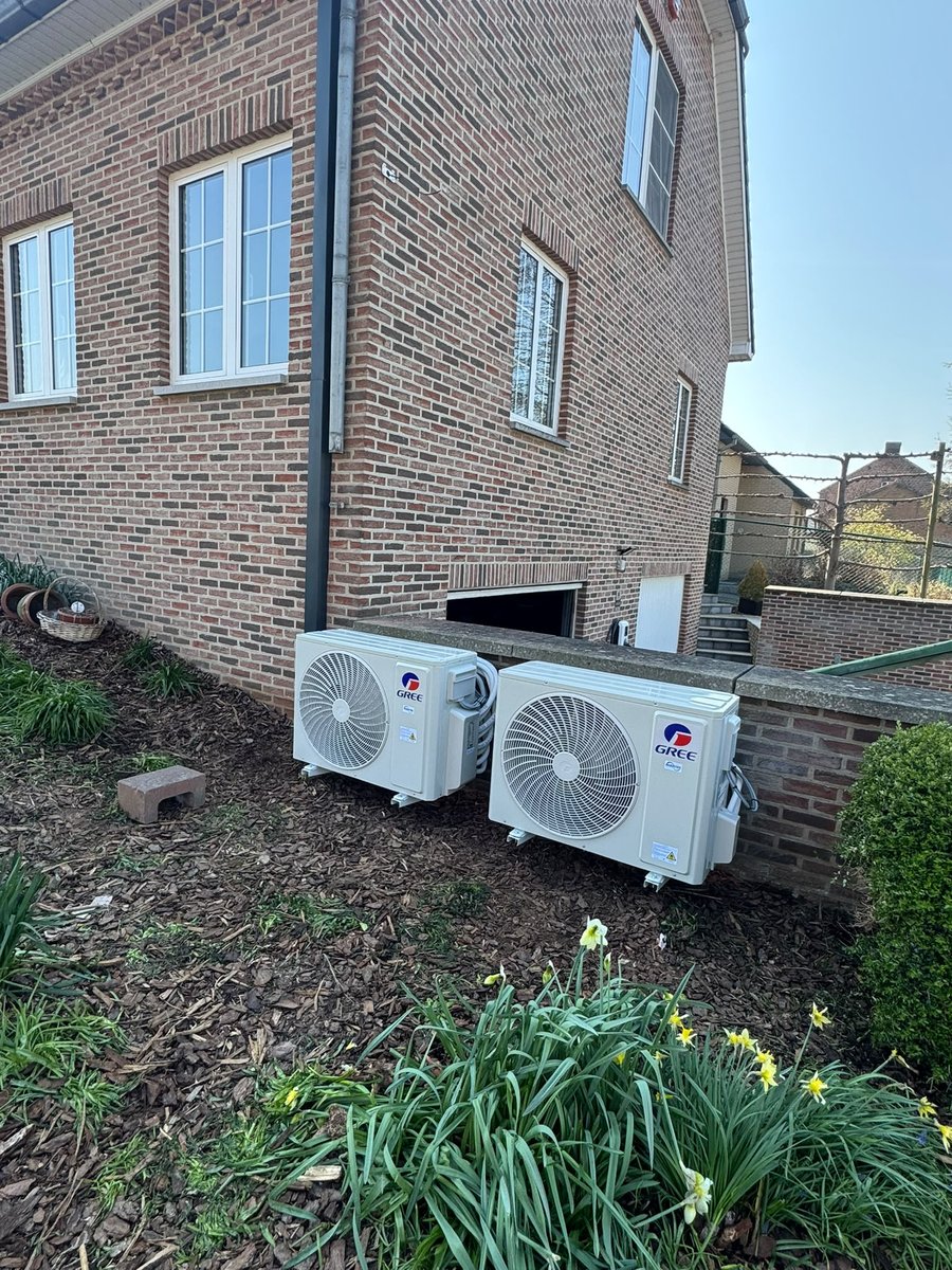 Airco buitenunits installatie