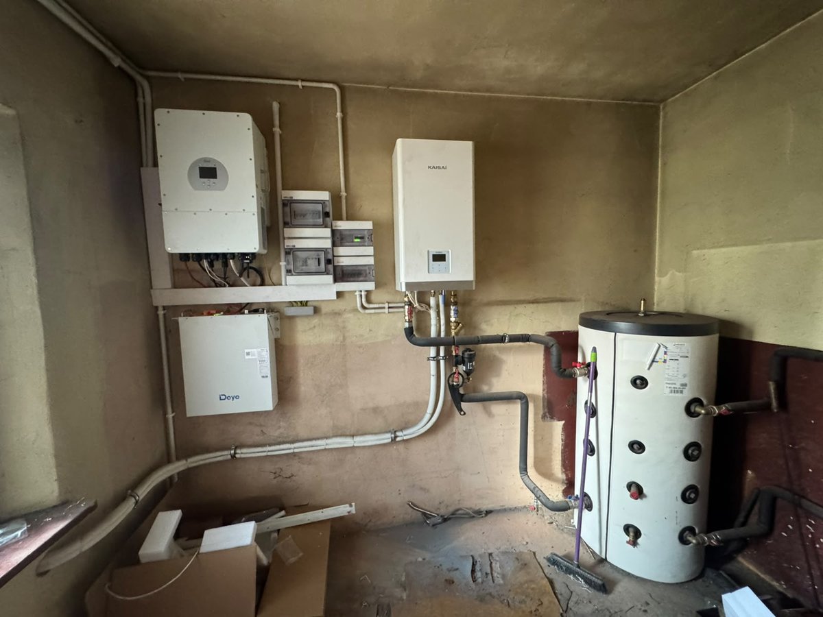 Warmtepomp buitenunit installatie
